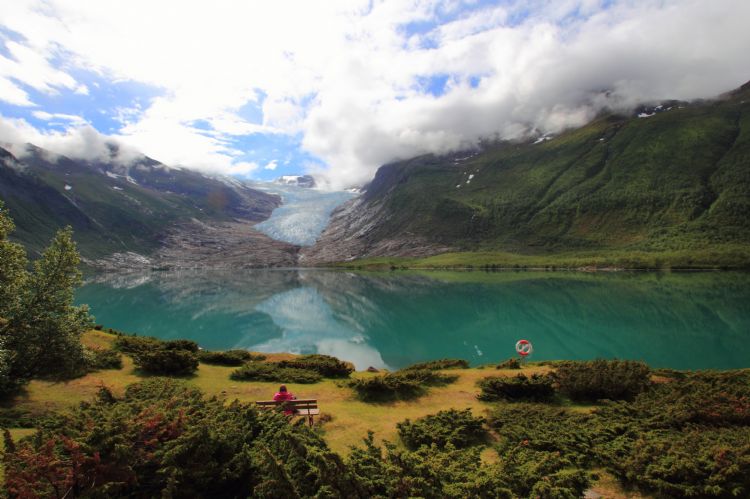 Glacier Svartisen en Norvège