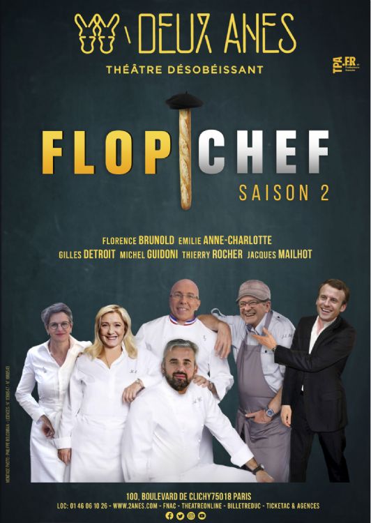 Spectacle "Flop Chef" au théâtre des Deux Ânes